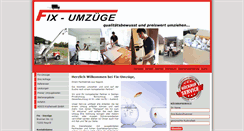 Desktop Screenshot of fix-umzuege.de