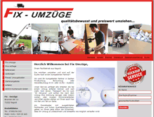 Tablet Screenshot of fix-umzuege.de